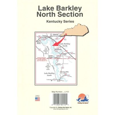 Fishing Hot Spots Map Lake Barkley North