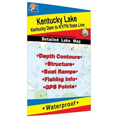 Fishing Hot Spots Map Kentucky Lake #1