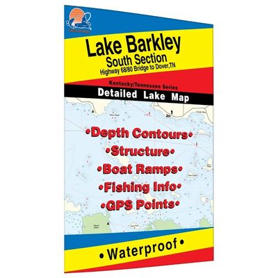 Fishing Hot Spots Map Lake Barkley South