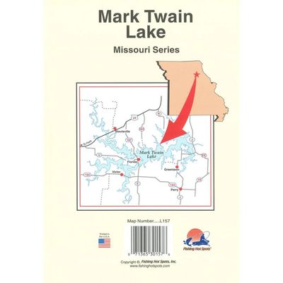 Fishing Hot Spots Map Mark Twain Lake