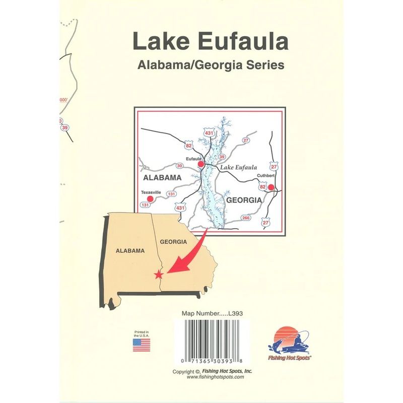Fishing Hot Spots Map Eufaula