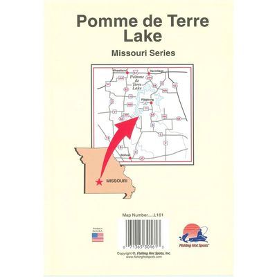 Fishing Hot Spots Map Pomme De Terre Lake
