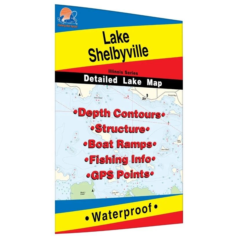Fishing Hot Spots Map Lake Shelbyville