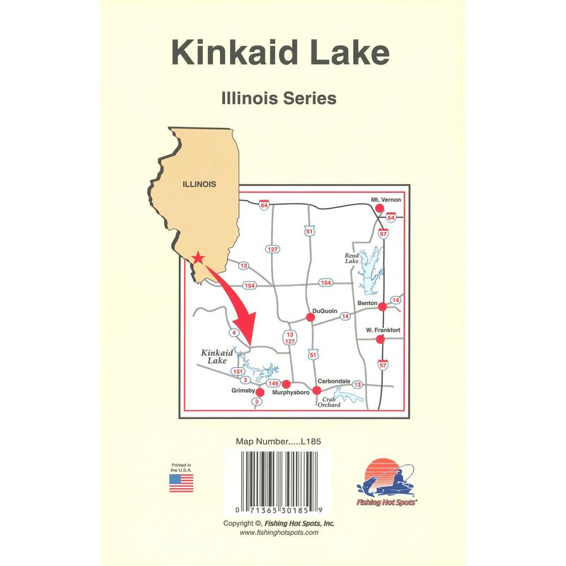 Fishing Hot Spots Map Kinkaid Lake
