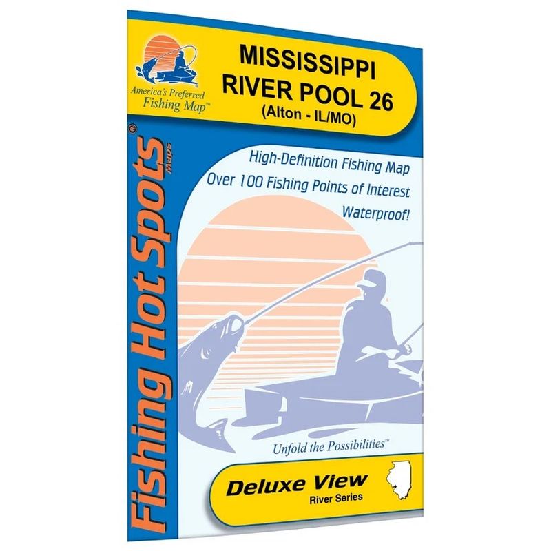 Fishing Hot Spots Map Mississippi River Pool 26