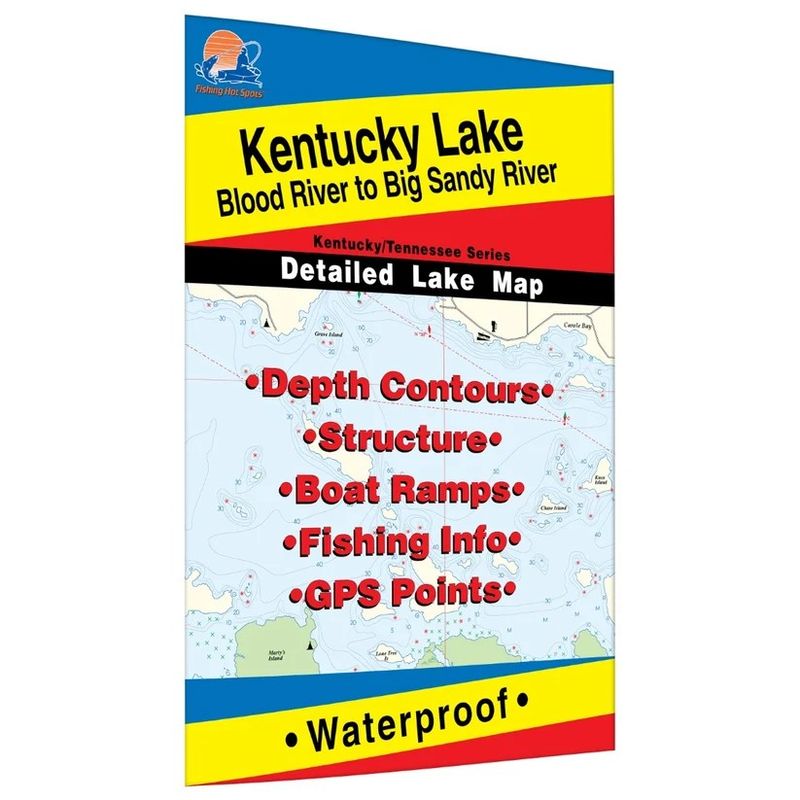 Fishing Hot Spots Map Kentucky Lake #2