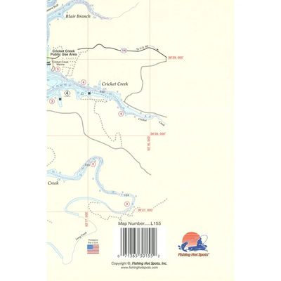 Fishing Hot Spots Map Table Rock Lake E Section