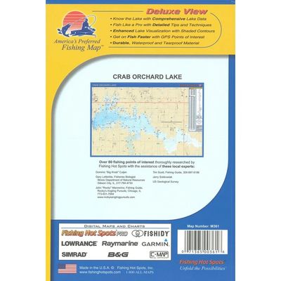 Fishing Hot Spots Map Crab Orchard Lake
