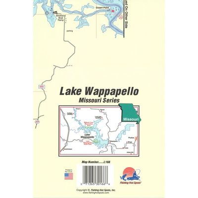 Fishing Hot Spots Map Lake Wappapello
