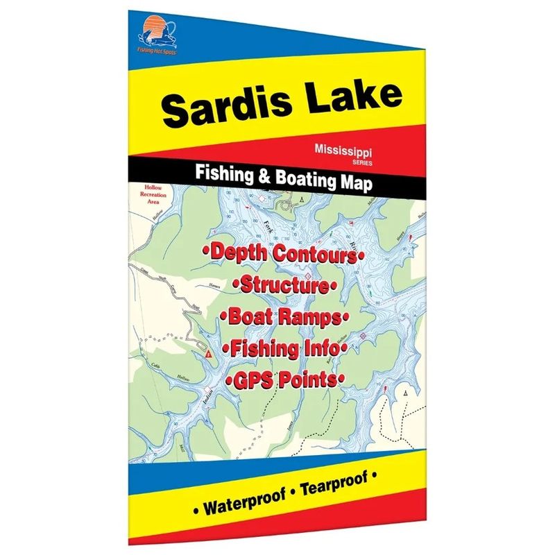Fishing Hot Spots Map Sardis Lake
