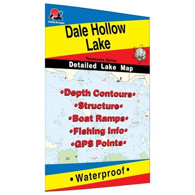 Fishing Hot Spots Map Dale Hollow Lake
