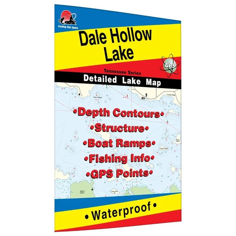 Fishing Hot Spots Map Dale Hollow Lake