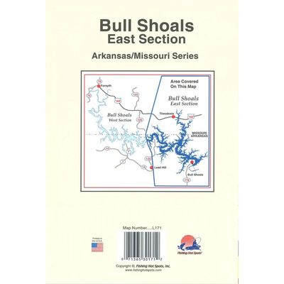 Fishing Hot Spots Map Bull Shoals East