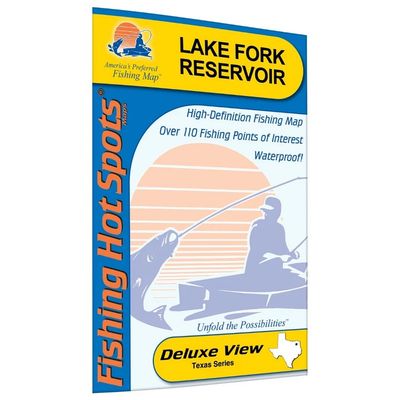 Fishing Hot Spots Map Lake Fork Reservoir
