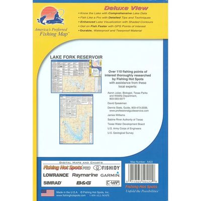 Fishing Hot Spots Map Lake Fork Reservoir