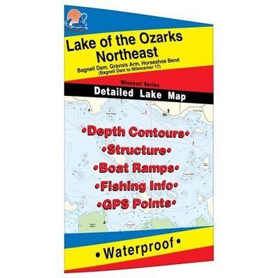 Fishing Hot Spots Map Lake of the Ozarks NE