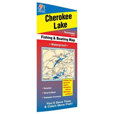 Fishing Hot Spots Map Cherokee Lake