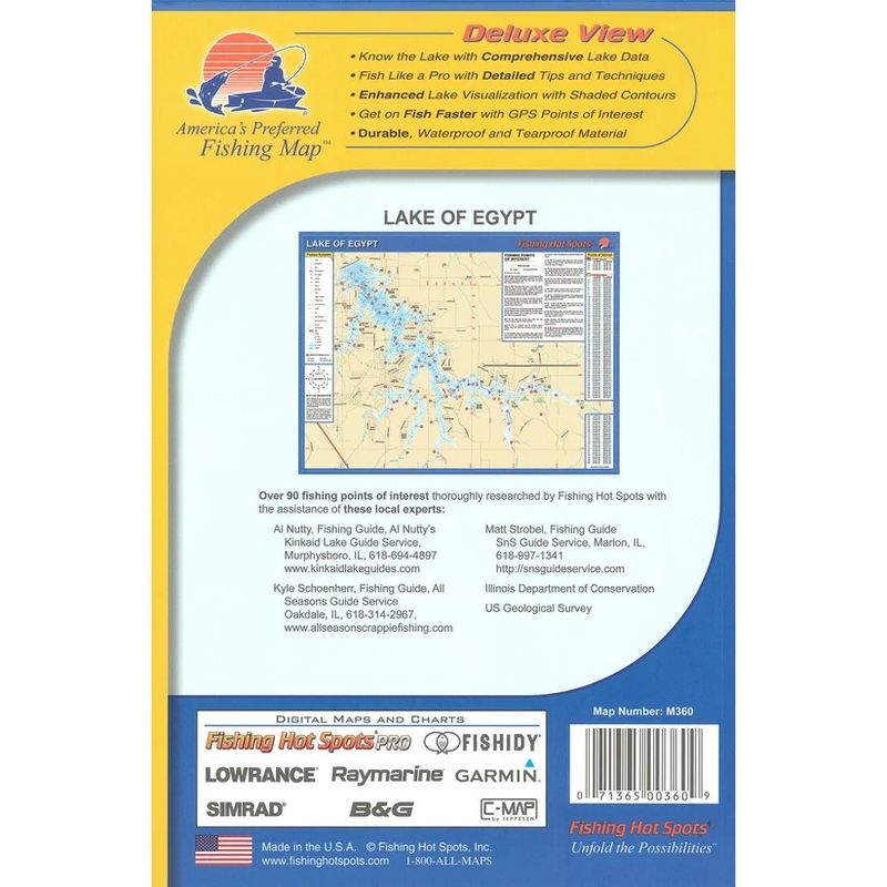 Fishing Hot Spots Map Lake of Egypt
