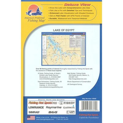 Fishing Hot Spots Map Lake of Egypt
