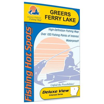 Fishing Hot Spots Map Greers Ferry Lake