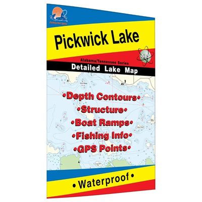Fishing Hot Spots Map Pickwick Lake