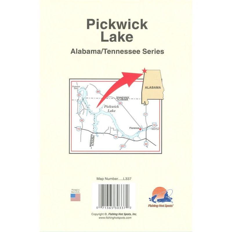 Fishing Hot Spots Map Pickwick Lake