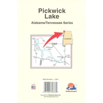 Fishing Hot Spots Map Pickwick Lake