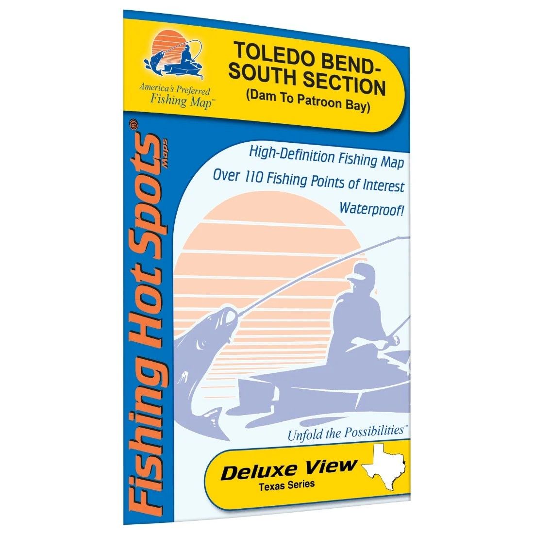 Fishing Hot Spots Map Toledo Bend South Section