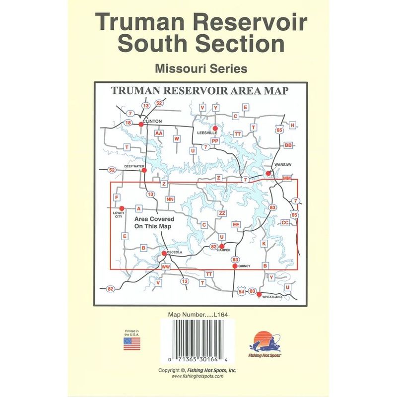 Fishing Hot Spots Map Truman Reservoir S
