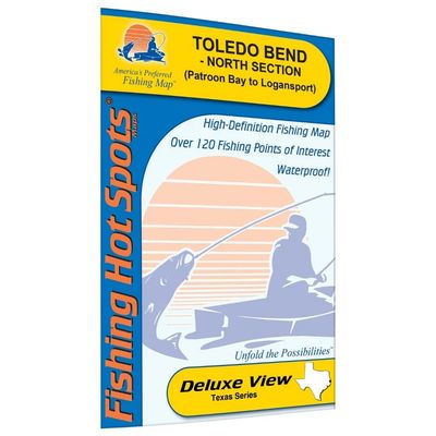 Fishing Hot Spots Map Toledo Bend North Section