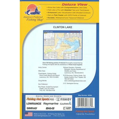 Fishing Hot Spots Map Clinton Lake