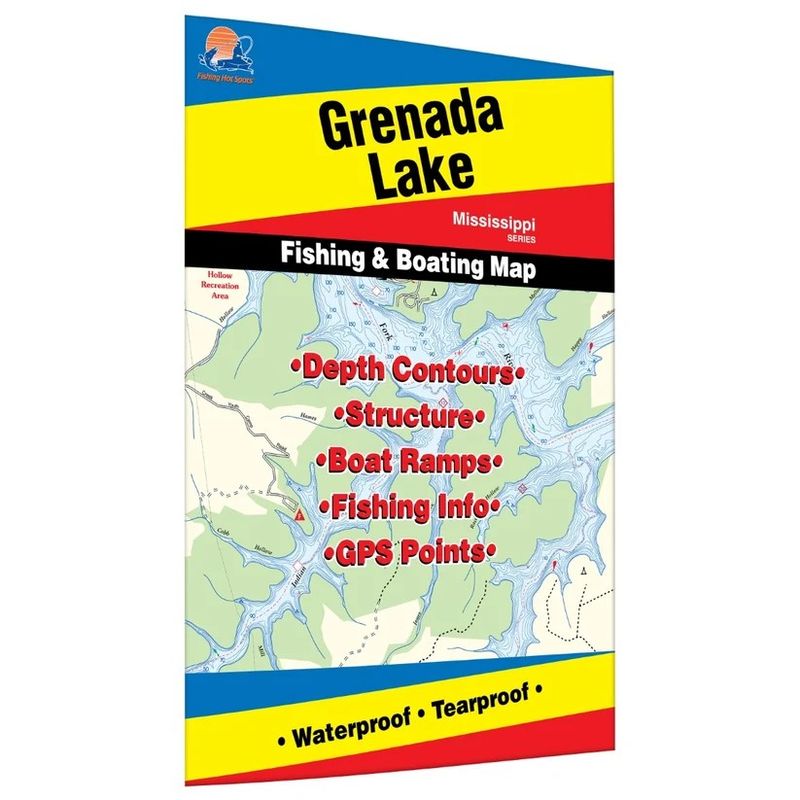 Fishing Hot Spots Map Grenada Lake