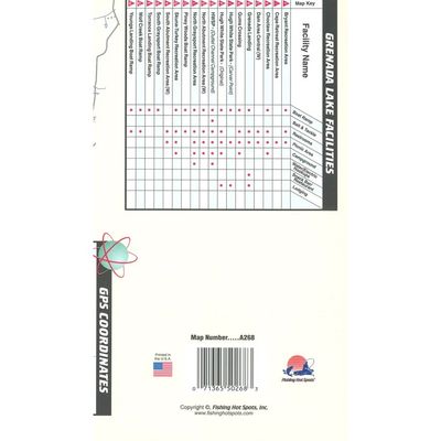 Fishing Hot Spots Map Grenada Lake