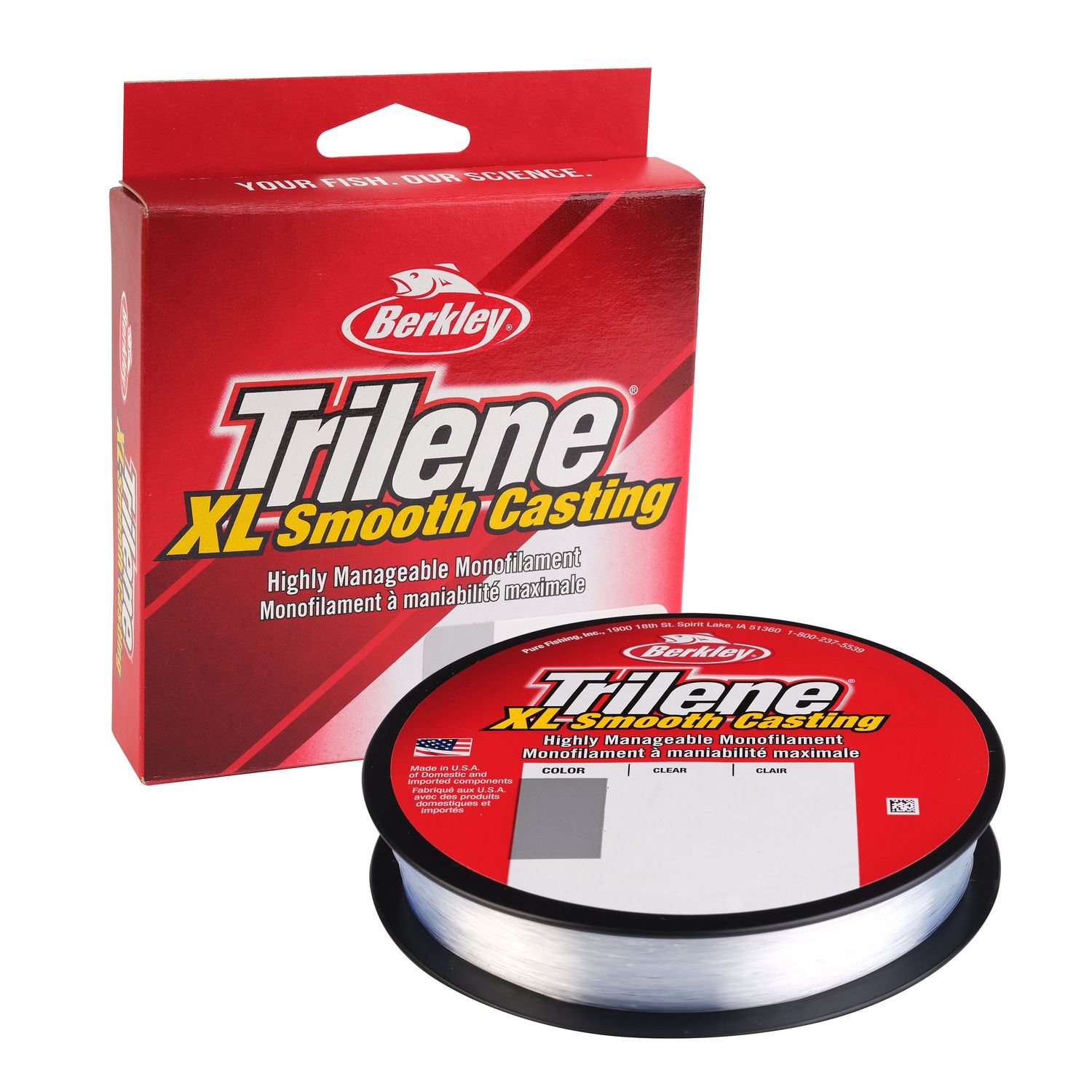 Berkley Trilene XL Monofilament, Color: Clear, Size: 330yd, 2lb