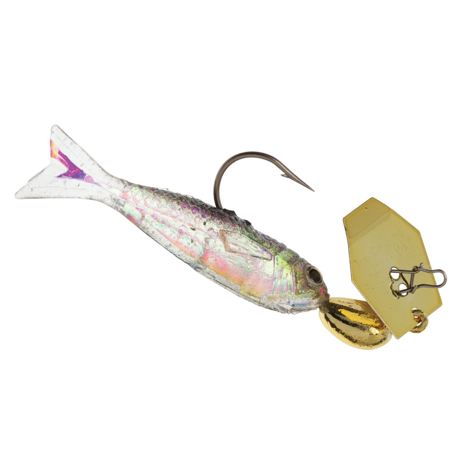 Z-Man Chatterbait Flashback Mini 1 pk, Color: Gold/Black, Size: 1/16oz