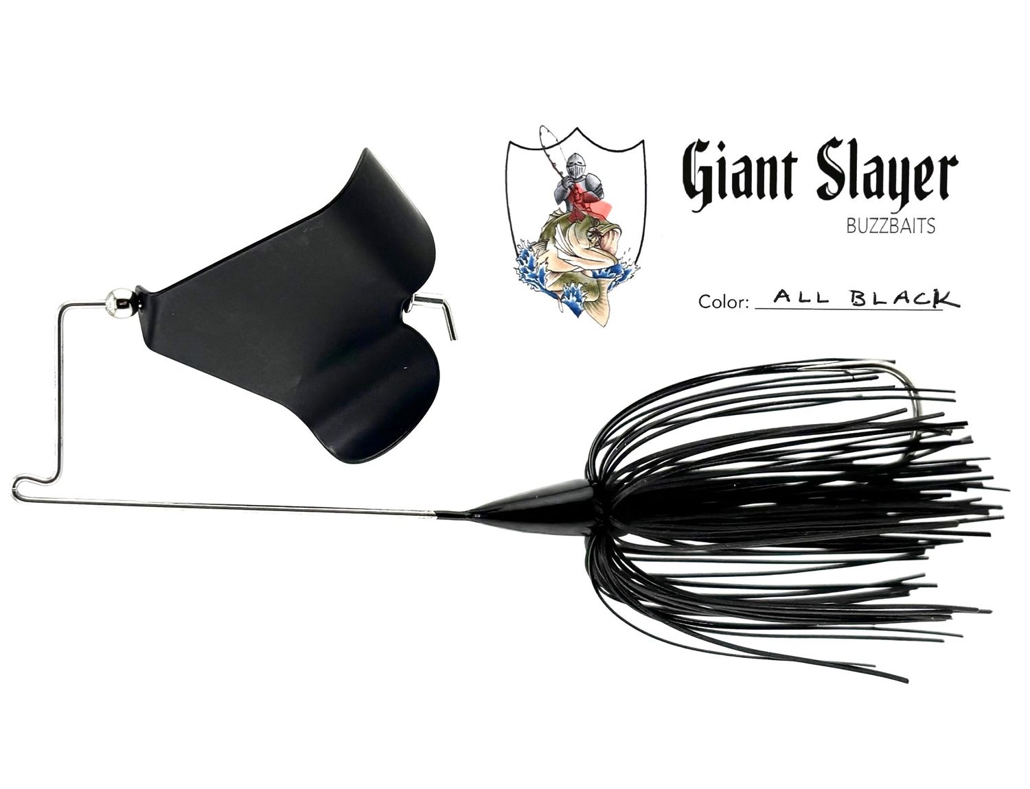 Giant Slayer Buzzbait 1/2oz, Color: All Black