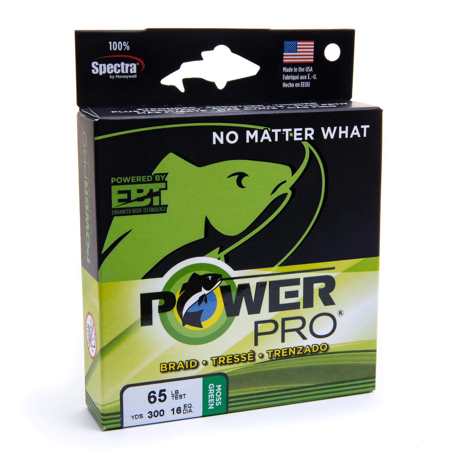 PowerPro, Color: Hi Vis Yellow, Size: 8lb, 150yd