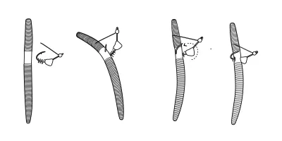 Core Tackle Wacky Shot Weedless 3pk