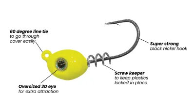 1standard Dock Shooter Jighead, 3pk