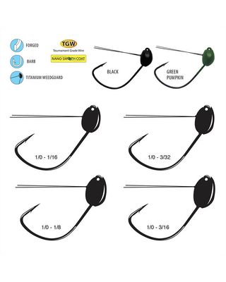 Gamakatsu G-Finesse Jig Head Wacky, 3pk