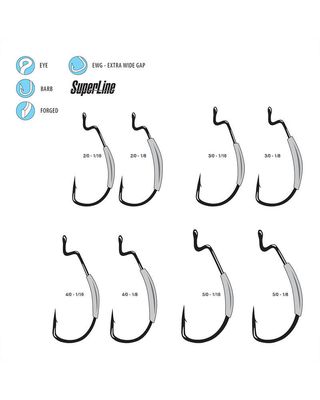 Gamakatsu Superline EWG  Wgt NSB 5pk