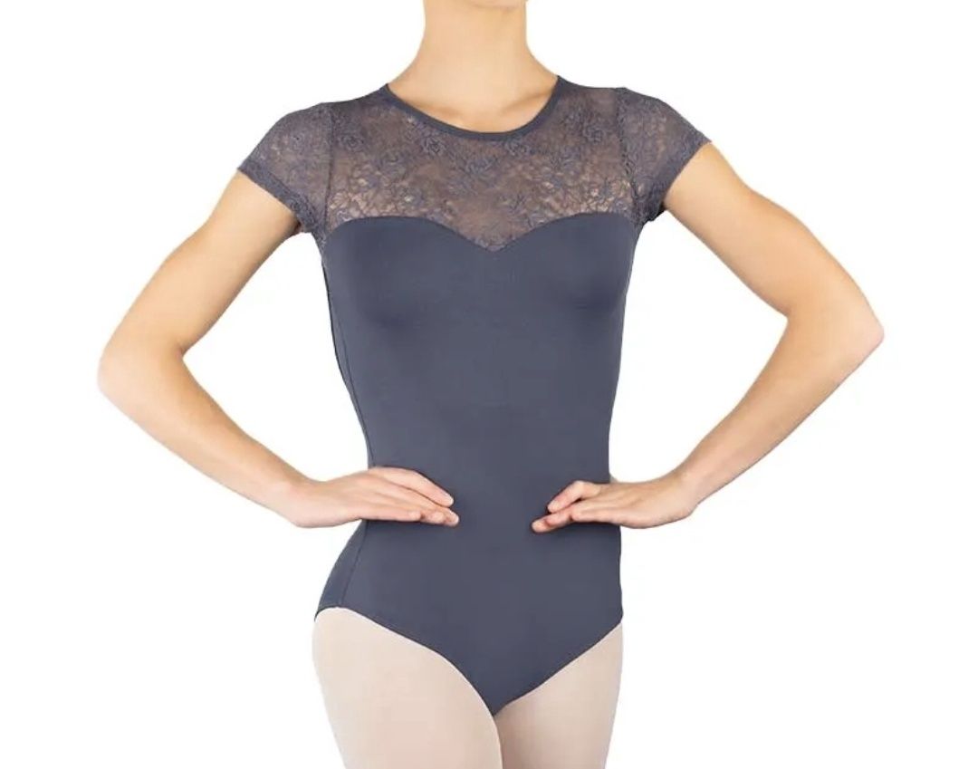 Ballet Rosa Fosette Leotard, Colour: Gris, Size: T36