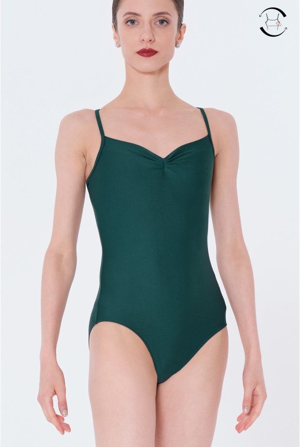 Wear Moi Page Leotard, Colour: Forest Green, Size: X Small