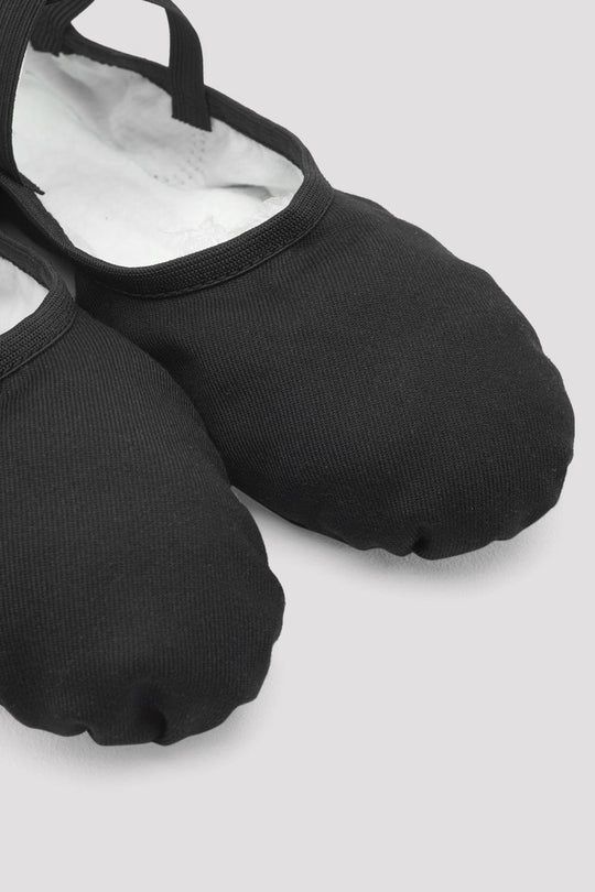 Mens Canvas Ballet Shoe, Colour: Black, Size: Small