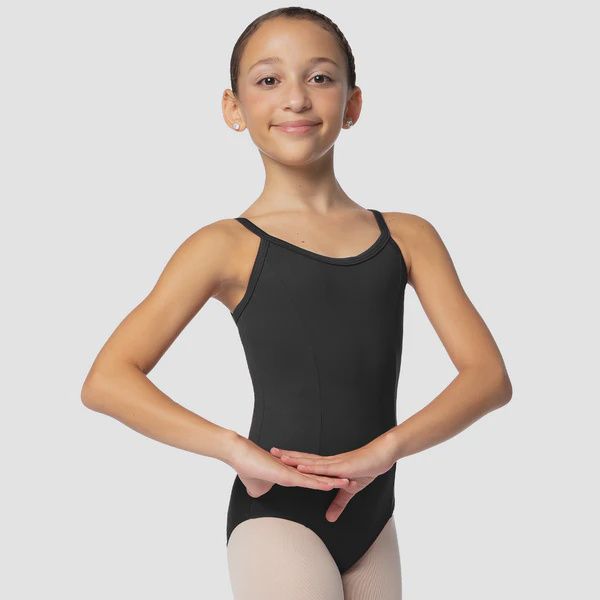 So Dance Patti Princess Seam V Back Leotard - Black - Child - SL03
