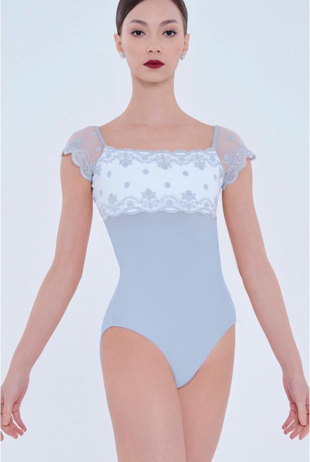 Wear Moi Narcisse Leotard, Colour: Light Grey, Size: X Small