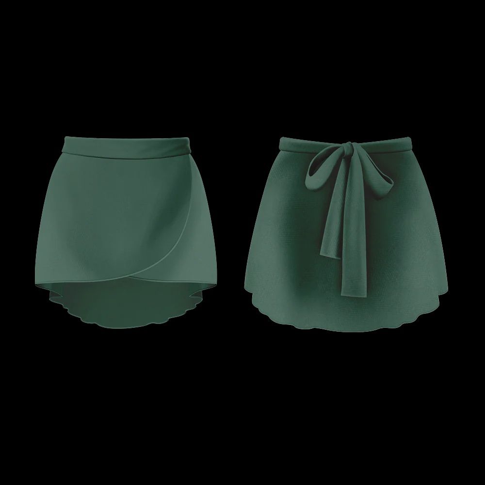 Danse De Paris Delphine Skirt, Colour: Moss Mesh, Size: XXS/XS