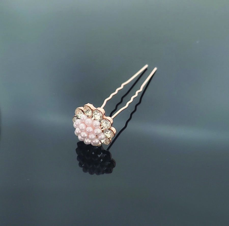 Pearl and Crystal Hair Pin