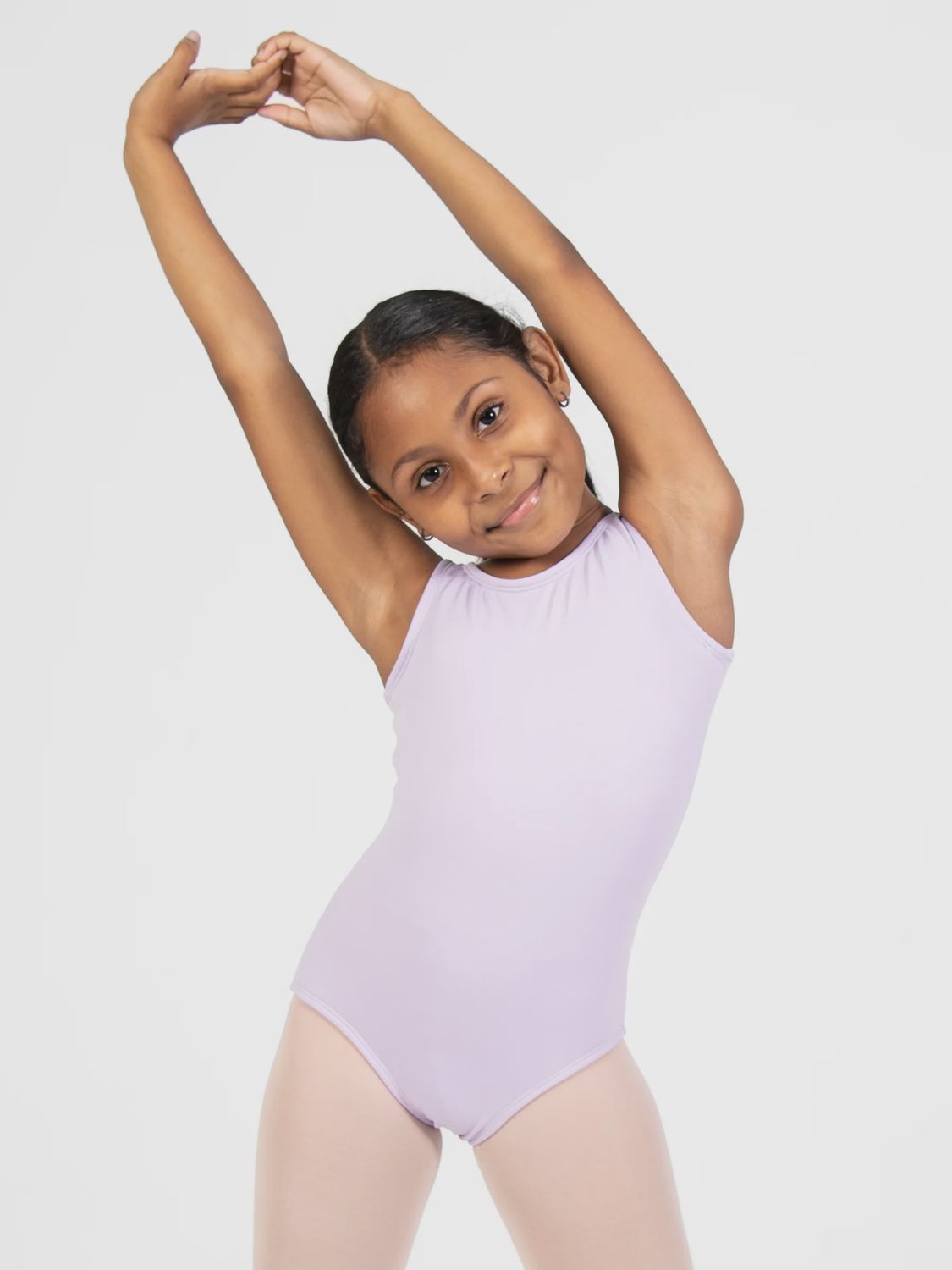 Tank Leo Body Wrappers - Child, Colour: Lilac, Size: 4-6