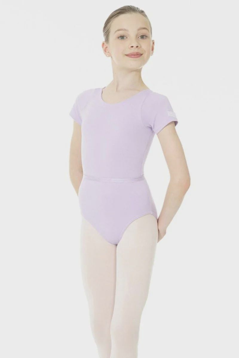 Mondor Leotards - Child Essential Short Sleeve, Colour: Lilac, Size: 2-4